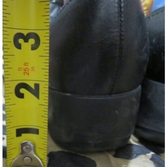 Lifestride Demi Black Vegan Leather Mary Jane Buckle Wedges 8.5 antifatigue - Picture 5 of 12